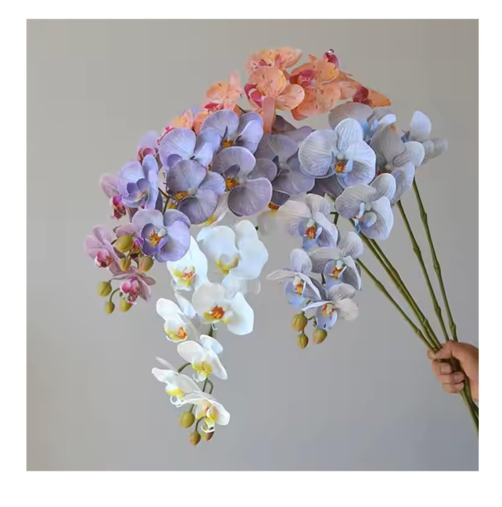 Artificial Orchid Stick 9 Flower Heads , Any 3 pieces