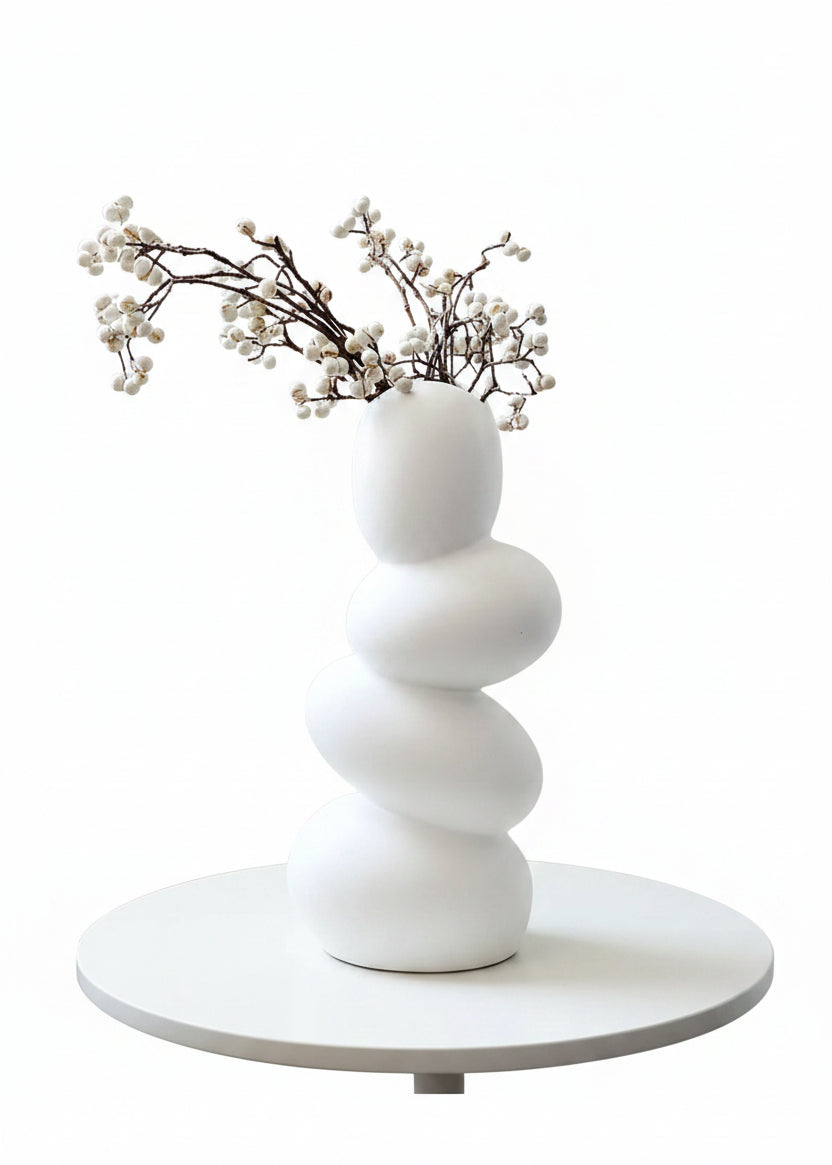 Pebble Ceramic Flower Vase
