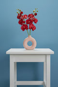 Modern Off White Ceramic Donut Vase