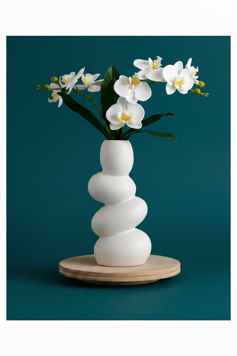 Pebble Ceramic Flower Vase